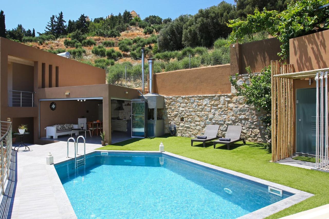 Design Villa Nicol, Pool, Summer kitchen, Seaview Iraklio Exterior foto
