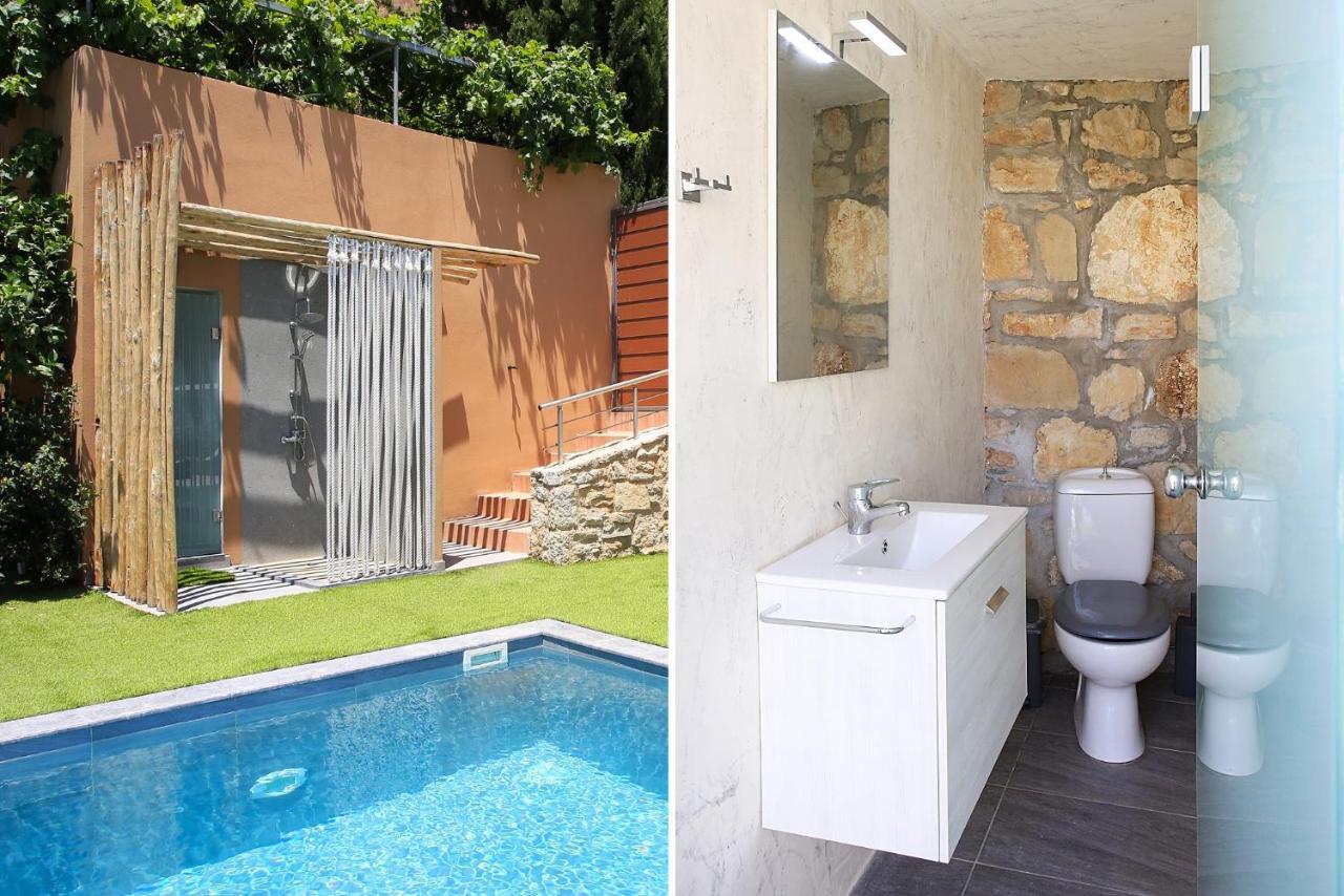 Design Villa Nicol, Pool, Summer kitchen, Seaview Iraklio Exterior foto